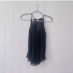 Black Flowy Tank Top